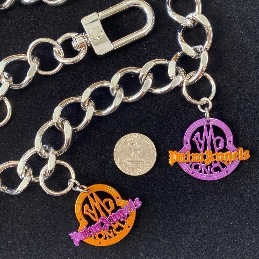 Genius 8 Moncler x Palm Angels Collab Silver Logo Chain Belt / Necklace Unisex